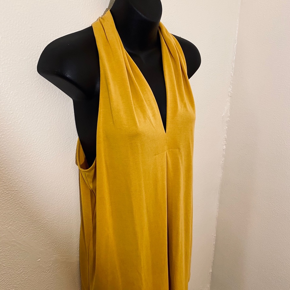 Women’s tank top mustard yellow